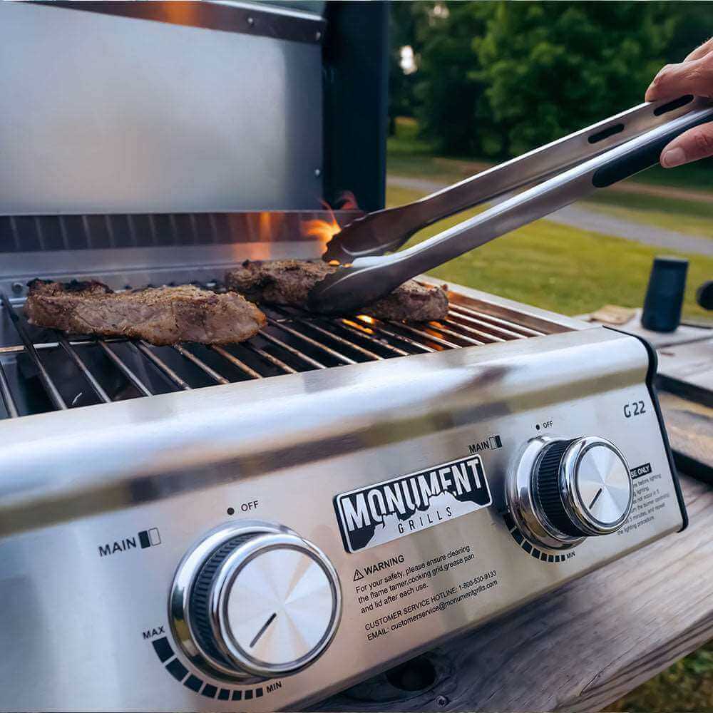G22 | Stainless Tabletop Propane Gas Grill - thewrightstore