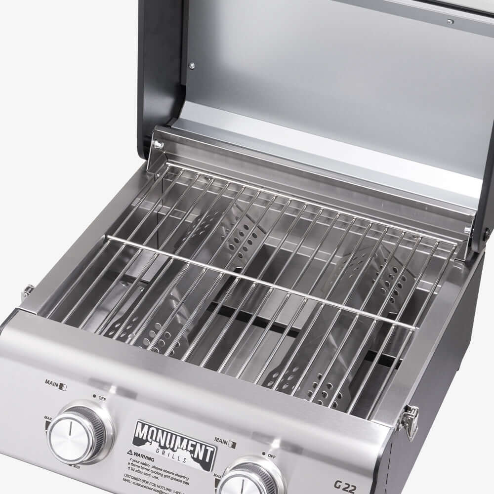 G22 | Stainless Tabletop Propane Gas Grill - thewrightstore