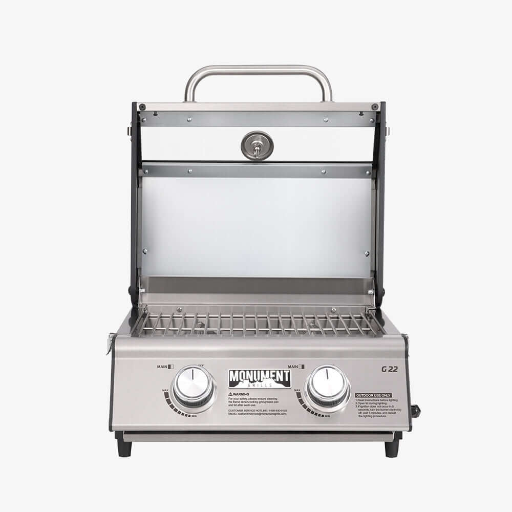 G22 | Stainless Tabletop Propane Gas Grill - thewrightstore