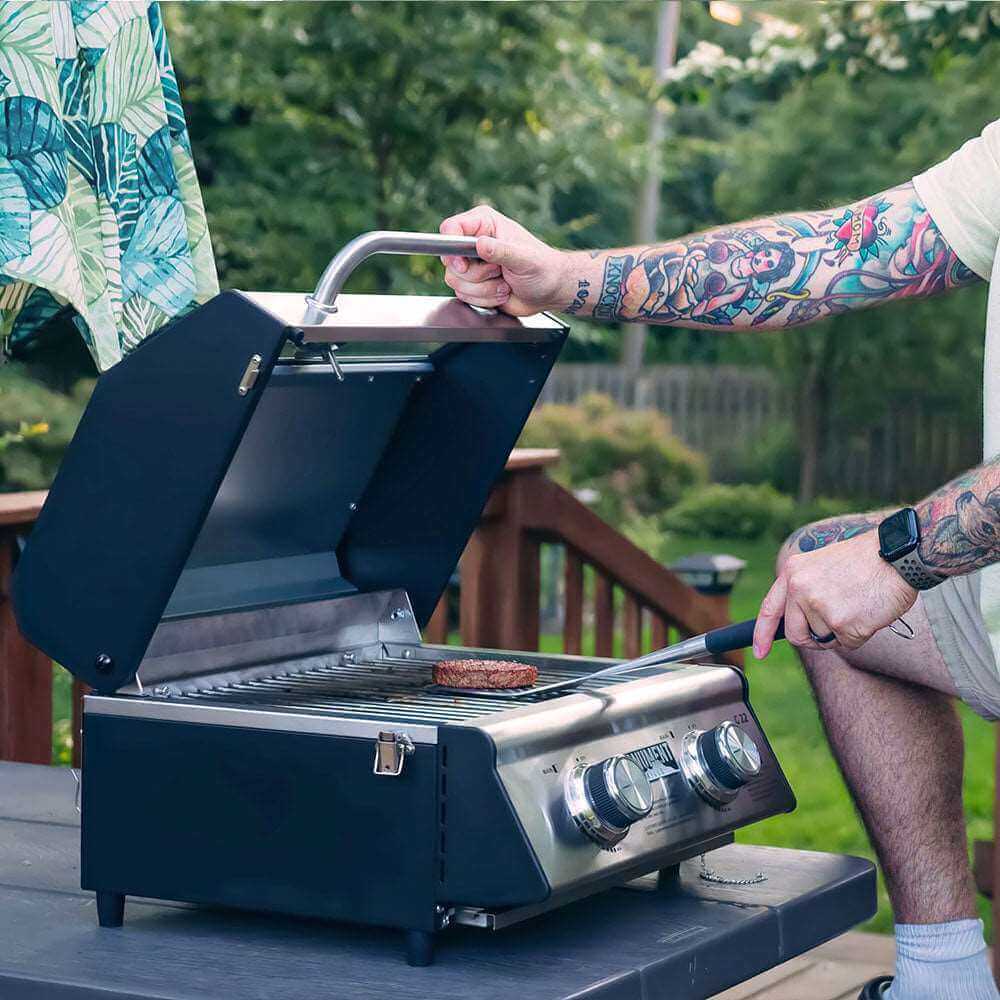 G22 | Stainless Tabletop Propane Gas Grill - thewrightstore