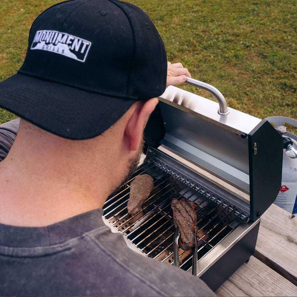 G22 | Stainless Tabletop Propane Gas Grill - thewrightstore