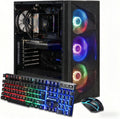 Gaming PC Desktop Computer, AMD Ryzen 7 5700X up to 4.6G, Geforce RTX 3050 6G, 16GB DDR4, 1TB SSD, Wifi 6 & BT 5.2, RGB Fan X4, Windows 11 Home - thewrightstore