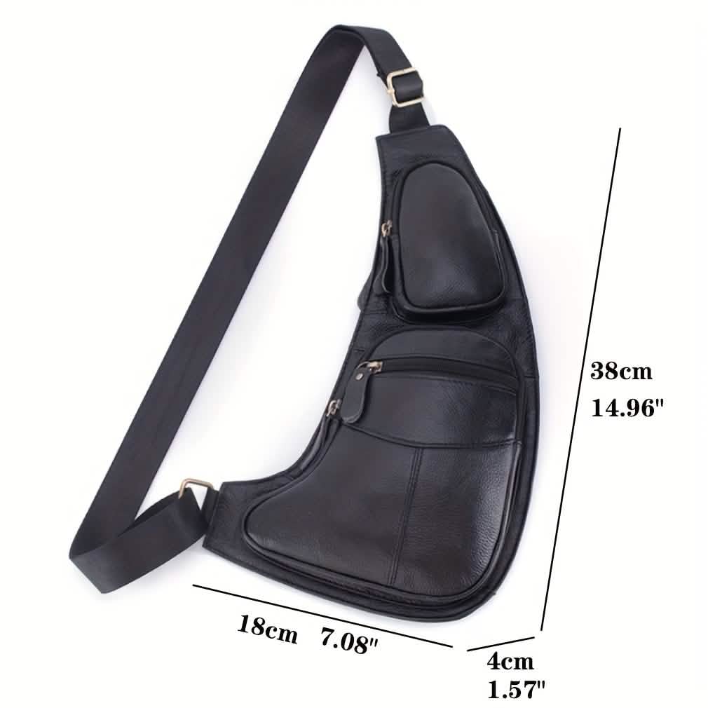 Genuine Leather Crossbody Sling Bag (Unisex) - thewrightstore