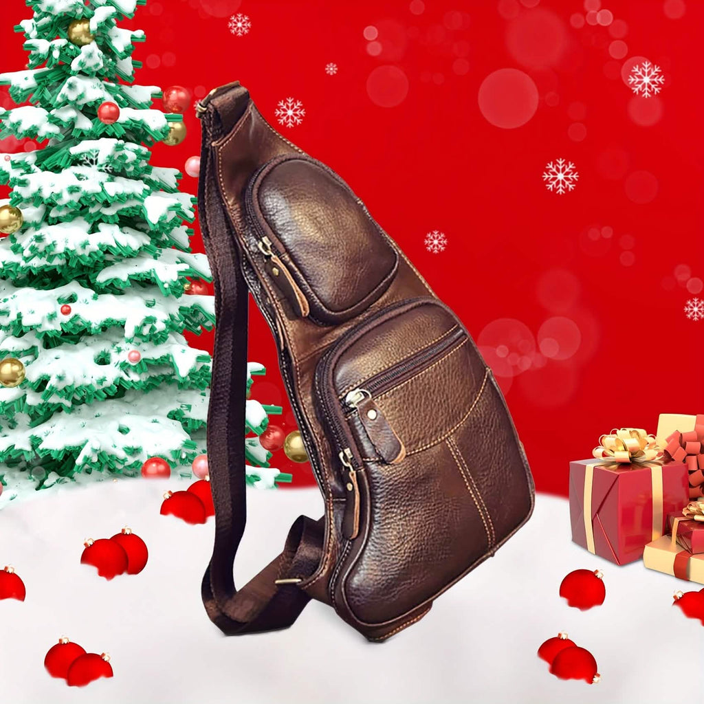 Genuine Leather Crossbody Sling Bag (Unisex) - thewrightstore