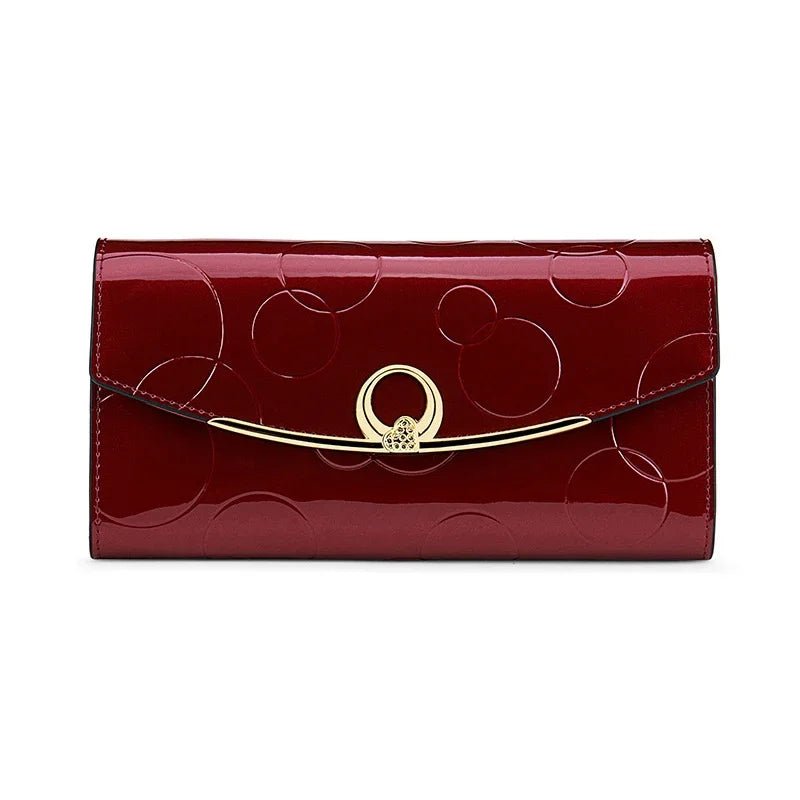 Genuine Leather Wallets for Women Luxury Designer Purses RFID Card Holder Women'S Long Handbag High Quality Ladies Gift - thewrightstore