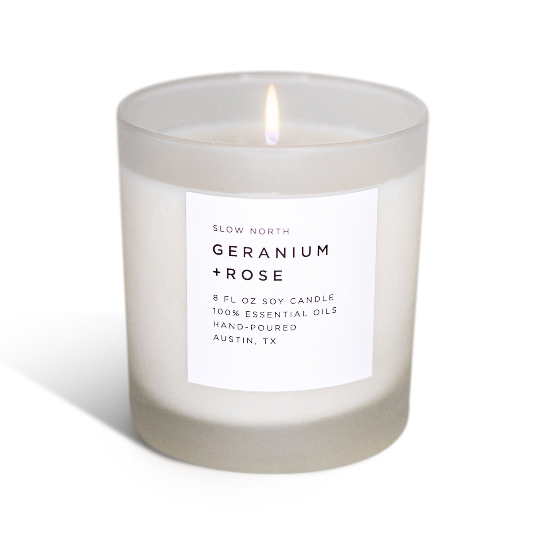 Geranium + Rose - Signature Candle - thewrightstore