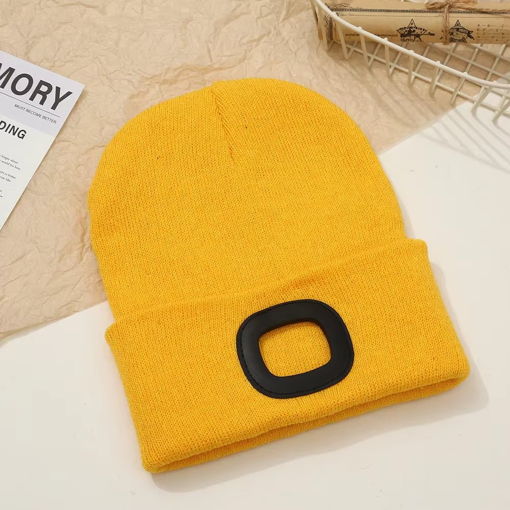 GlowGear™ LED Beanie Hat: USB Rechargeable Winter Headlamp Cap for Warmth & Hands - Free Light - thewrightstore