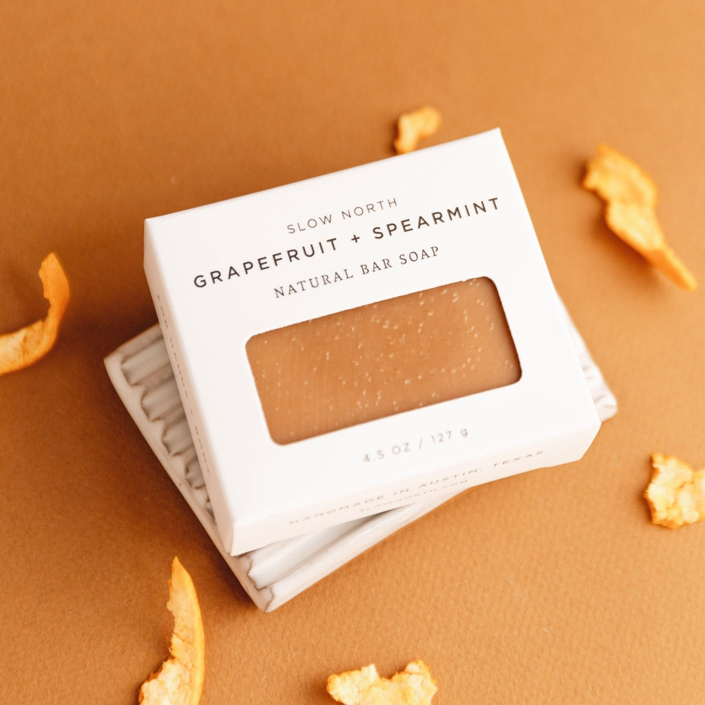 Grapefruit + Spearmint - Natural Bar Soap - thewrightstore