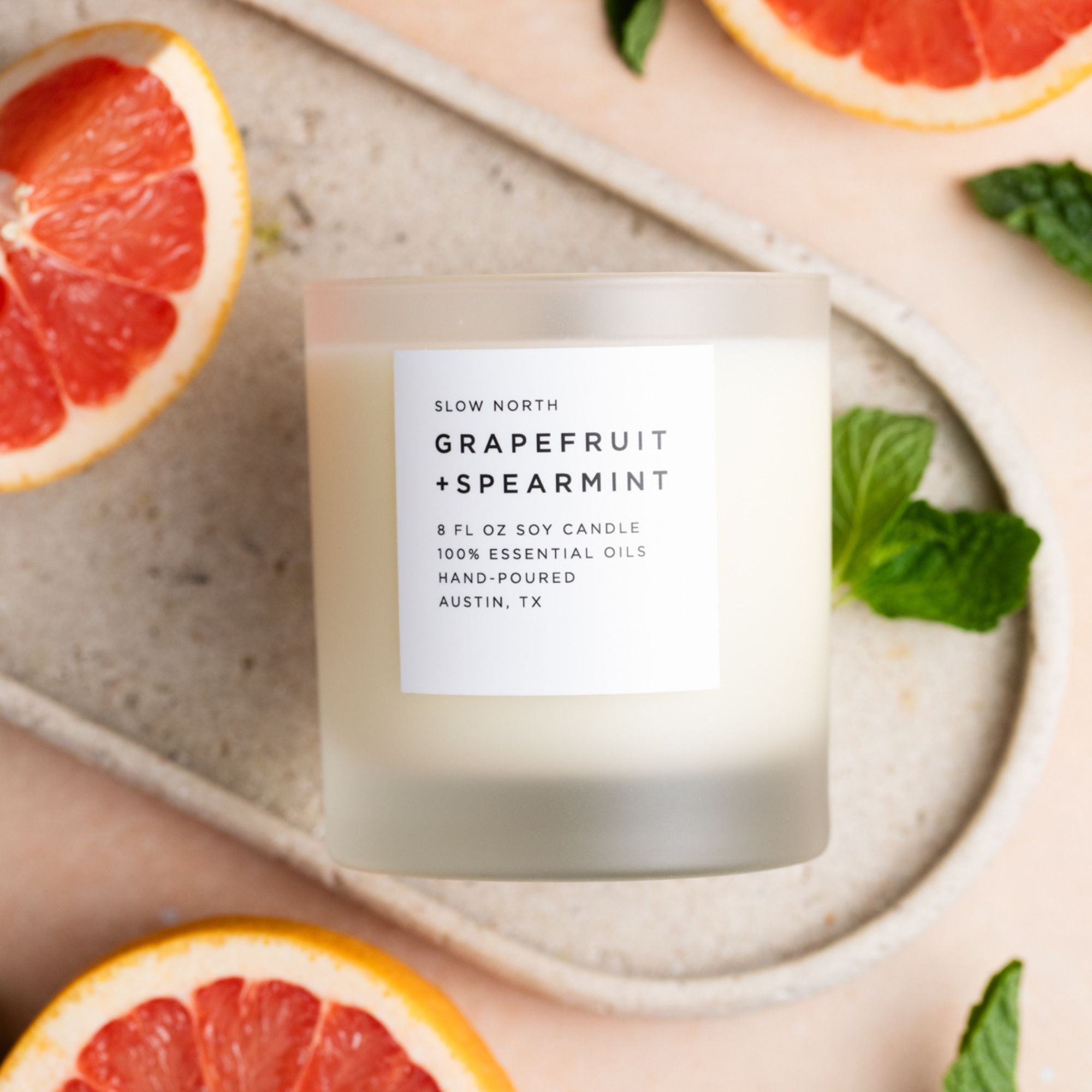 Grapefruit + Spearmint - Signature Candle - thewrightstore