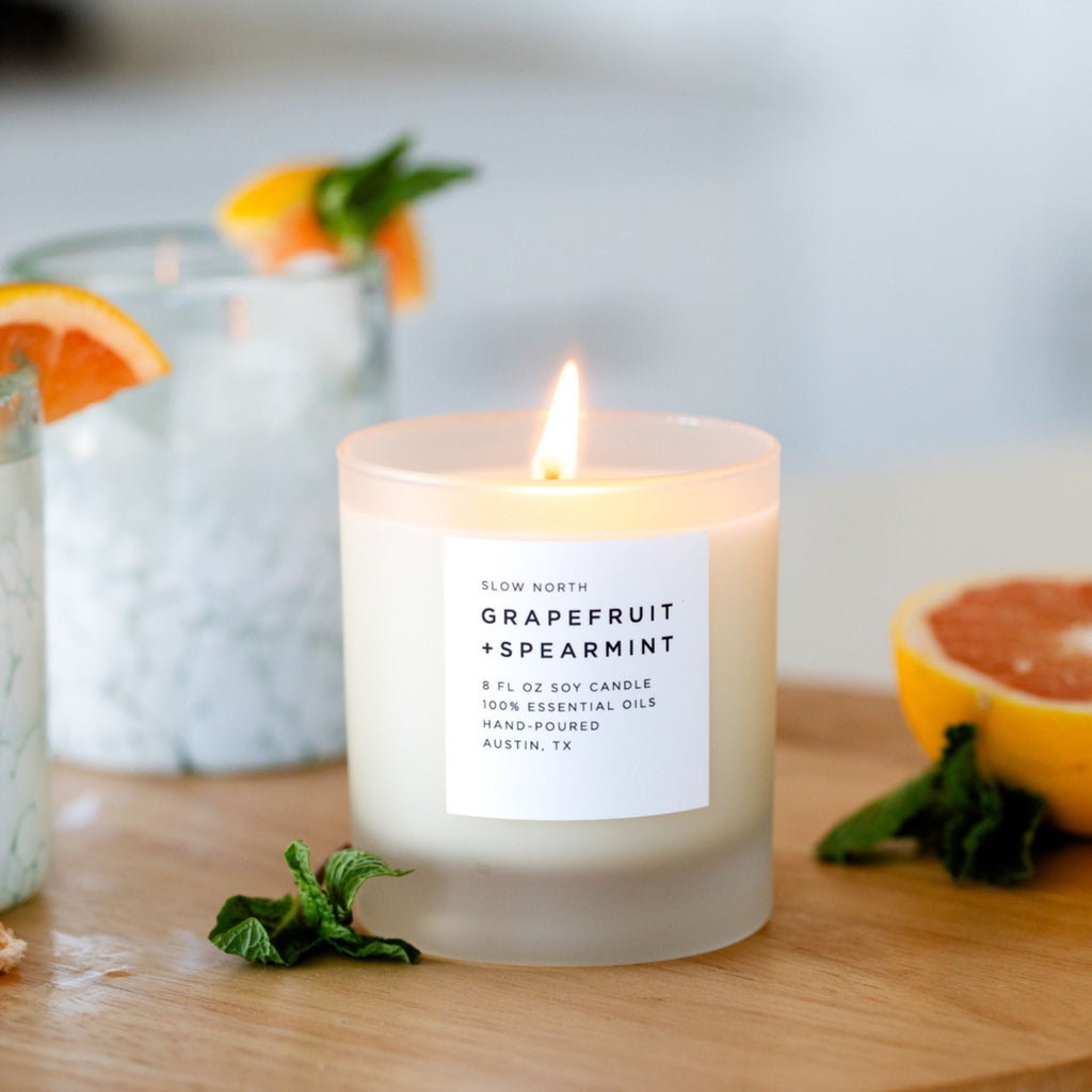 Grapefruit + Spearmint - Signature Candle - thewrightstore