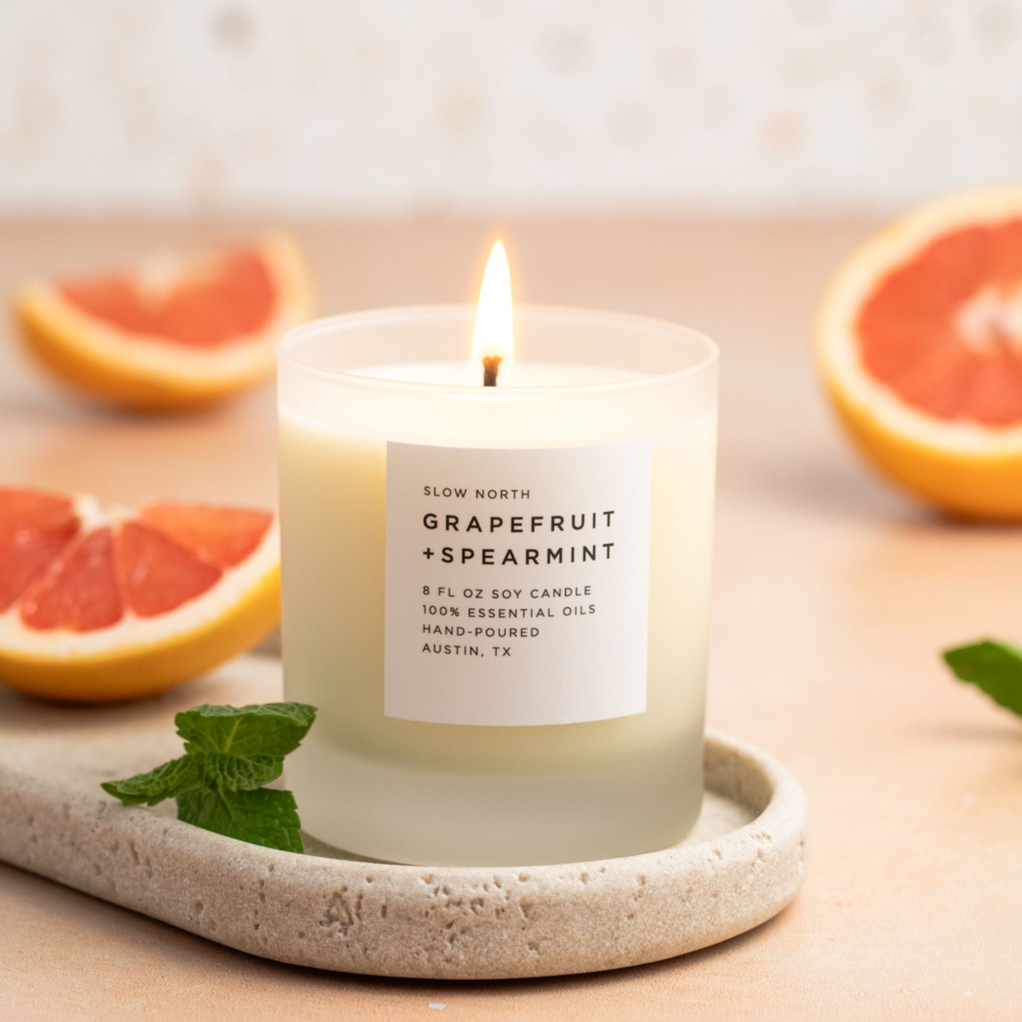 Grapefruit + Spearmint - Signature Candle - thewrightstore