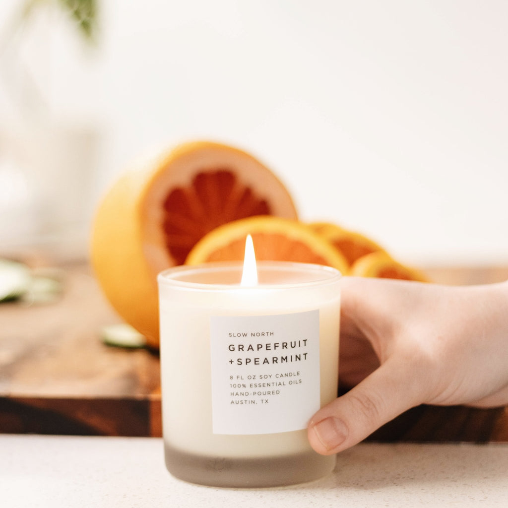 Grapefruit + Spearmint - Signature Candle - thewrightstore