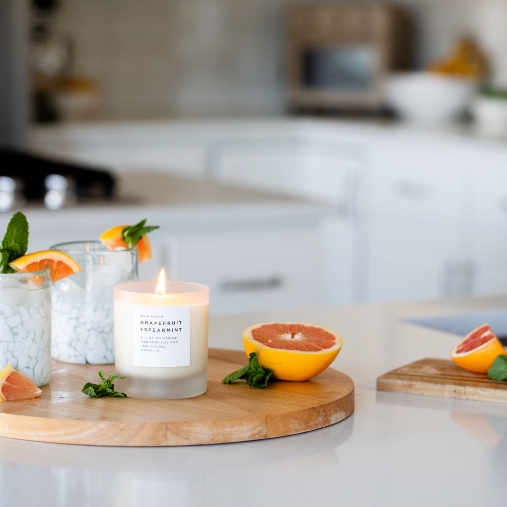 Grapefruit + Spearmint - Signature Candle - thewrightstore