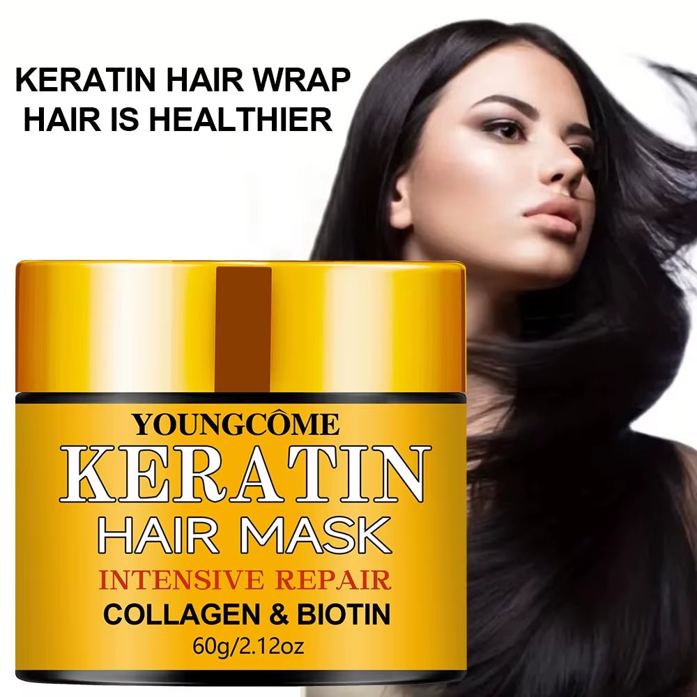 Hair Repairs Hair Mask Biotin Collagen Keratin Treatment Hairs Conditioner Hair Essential Oil Nourishing for Dry Damaged - thewrightstore