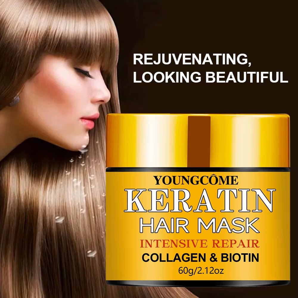 Hair Repairs Hair Mask Biotin Collagen Keratin Treatment Hairs Conditioner Hair Essential Oil Nourishing for Dry Damaged - thewrightstore