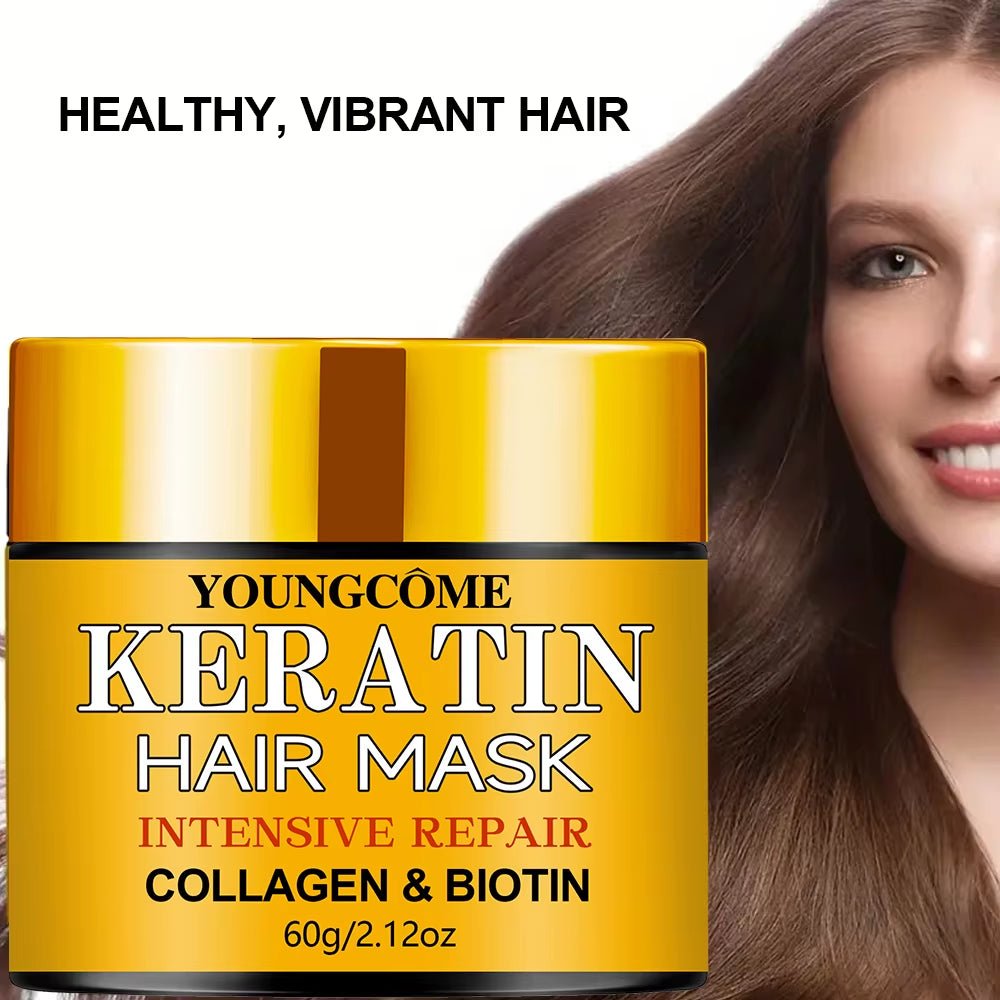 Hair Repairs Hair Mask Biotin Collagen Keratin Treatment Hairs Conditioner Hair Essential Oil Nourishing for Dry Damaged - thewrightstore
