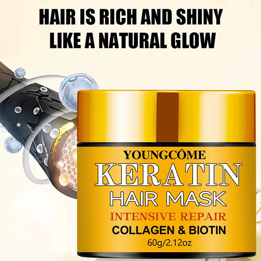 Hair Repairs Hair Mask Biotin Collagen Keratin Treatment Hairs Conditioner Hair Essential Oil Nourishing for Dry Damaged - thewrightstore
