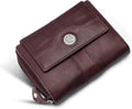 HAMMONDS FLYCATCHER Women's Genuine Leather Wallet - RFID Protection, 14 Card Slots, 3 ID Card Slots - Antique Brown Daily Use Money Purse - thewrightstore
