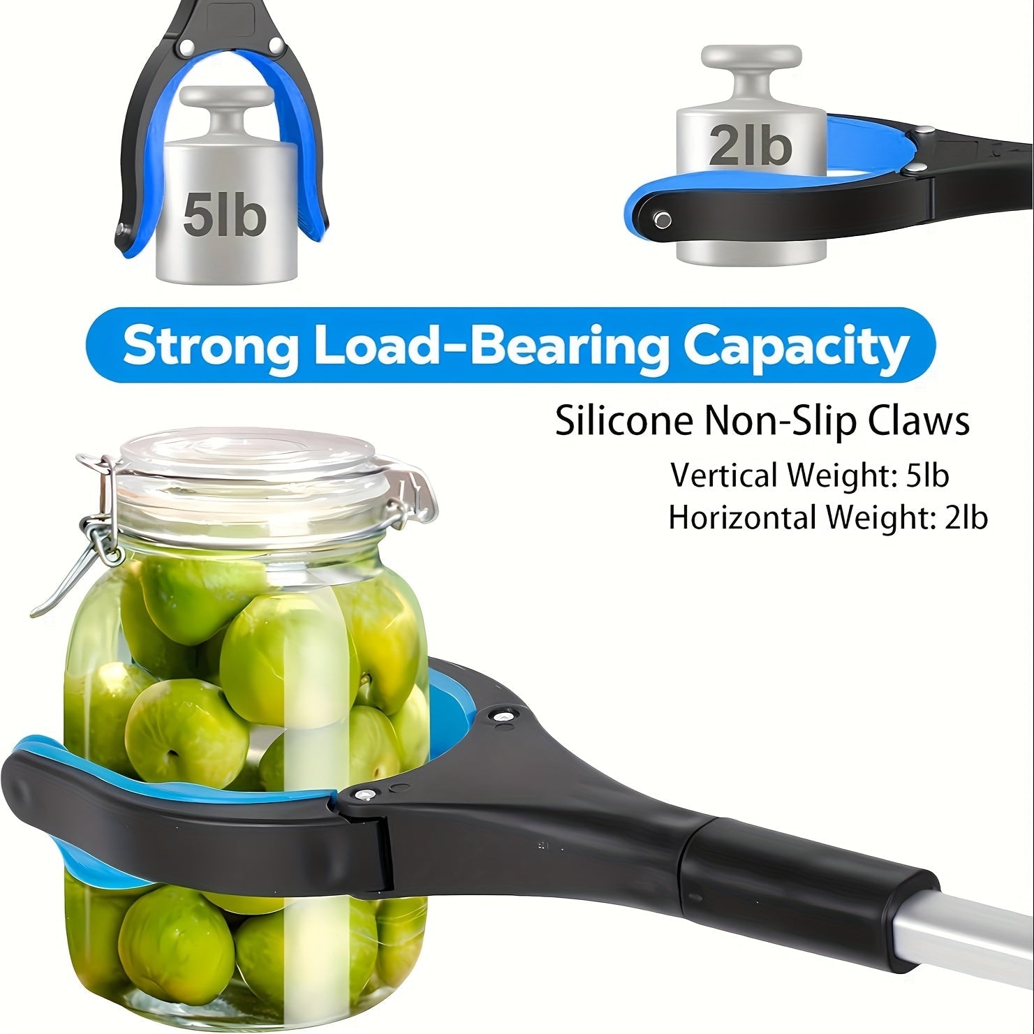 Heavy - Duty Steel Folding Trash Picker – 32" with Magnet & Anti - Slip Handle - thewrightstore