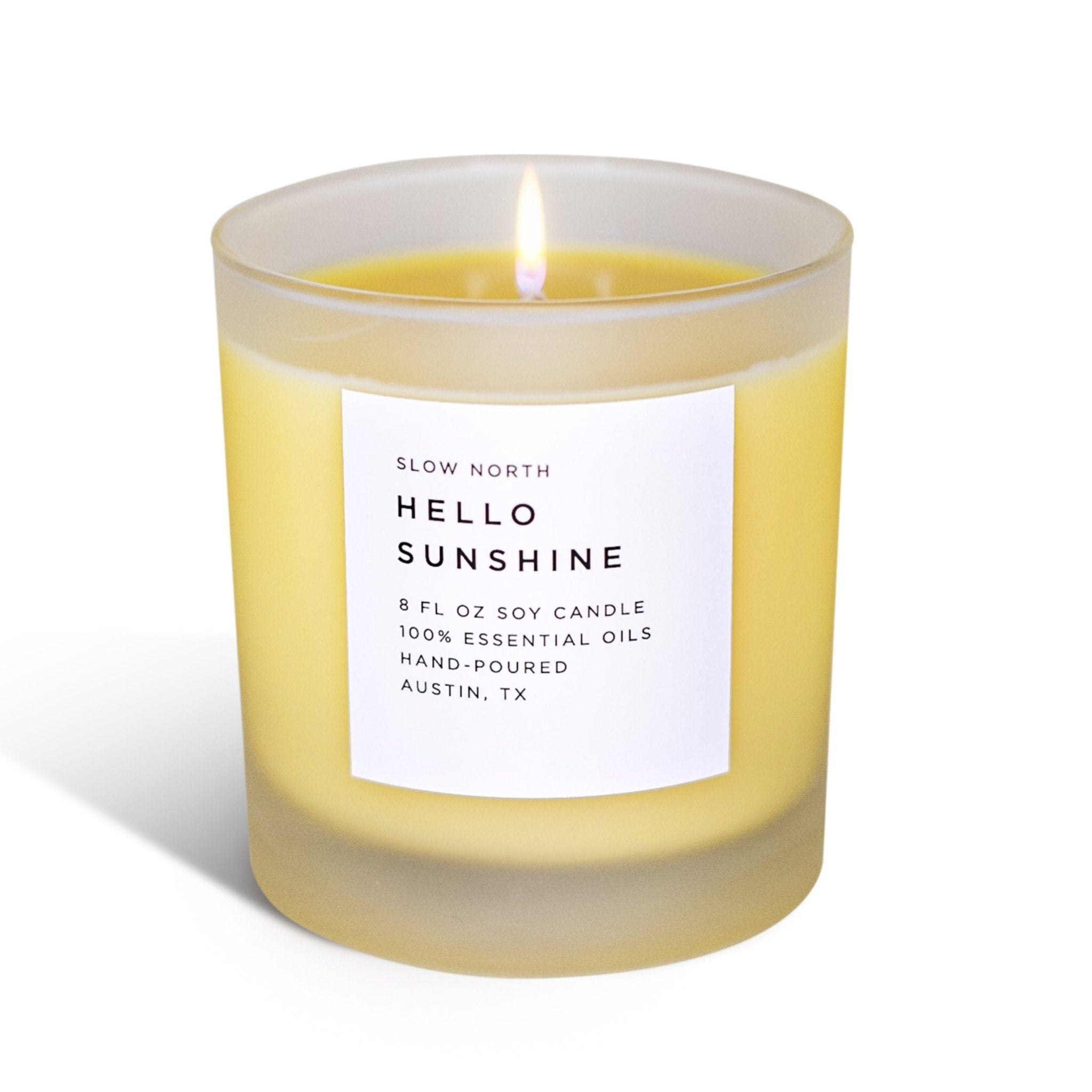 Hello Sunshine - Signature Candle (Grapefruit + Geranium + Lime) - thewrightstore