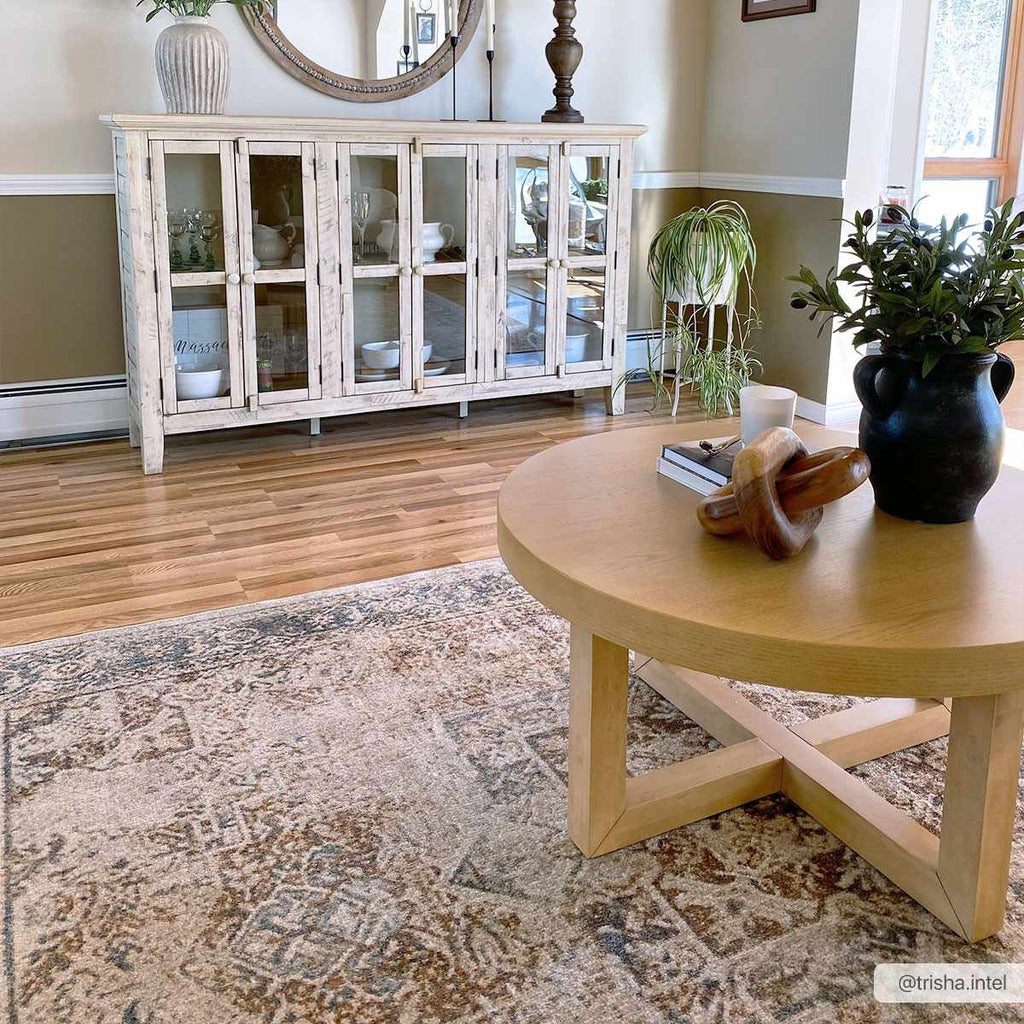 Heritage Style Flat Pile Washable Rug - thewrightstore