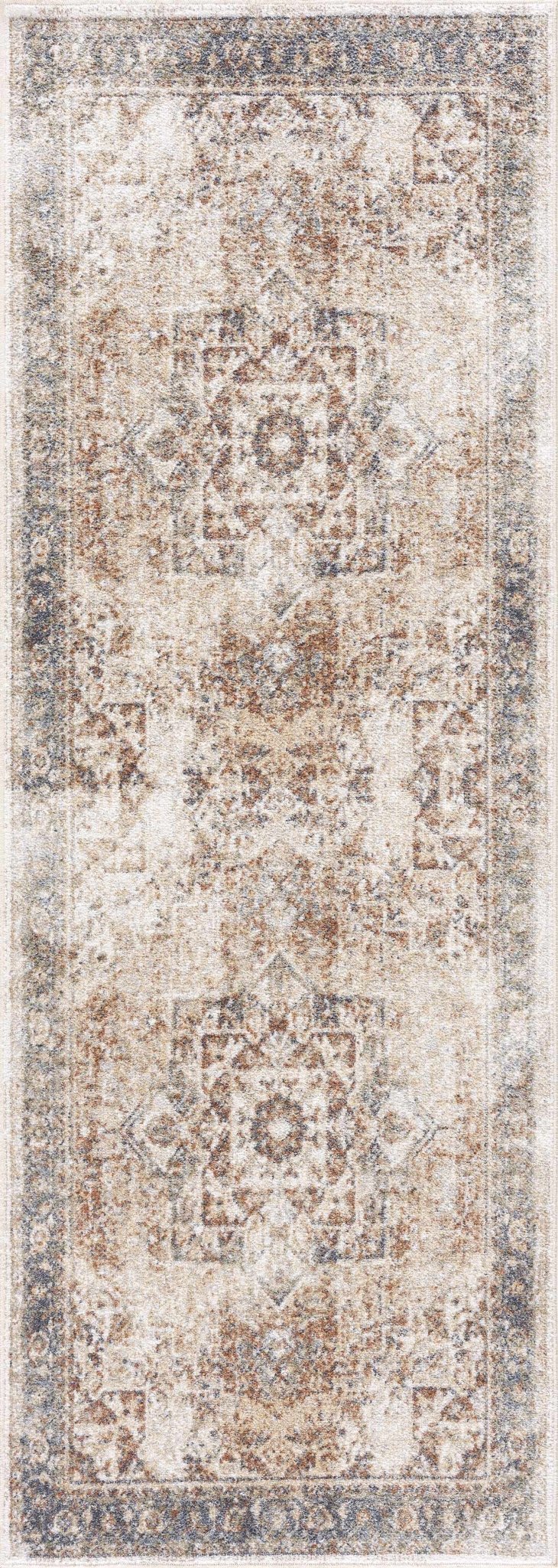Heritage Style Flat Pile Washable Rug - thewrightstore
