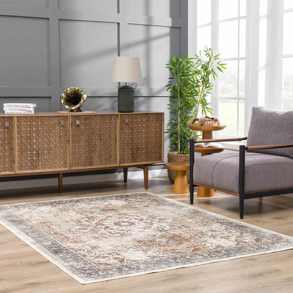 Heritage Style Flat Pile Washable Rug - thewrightstore