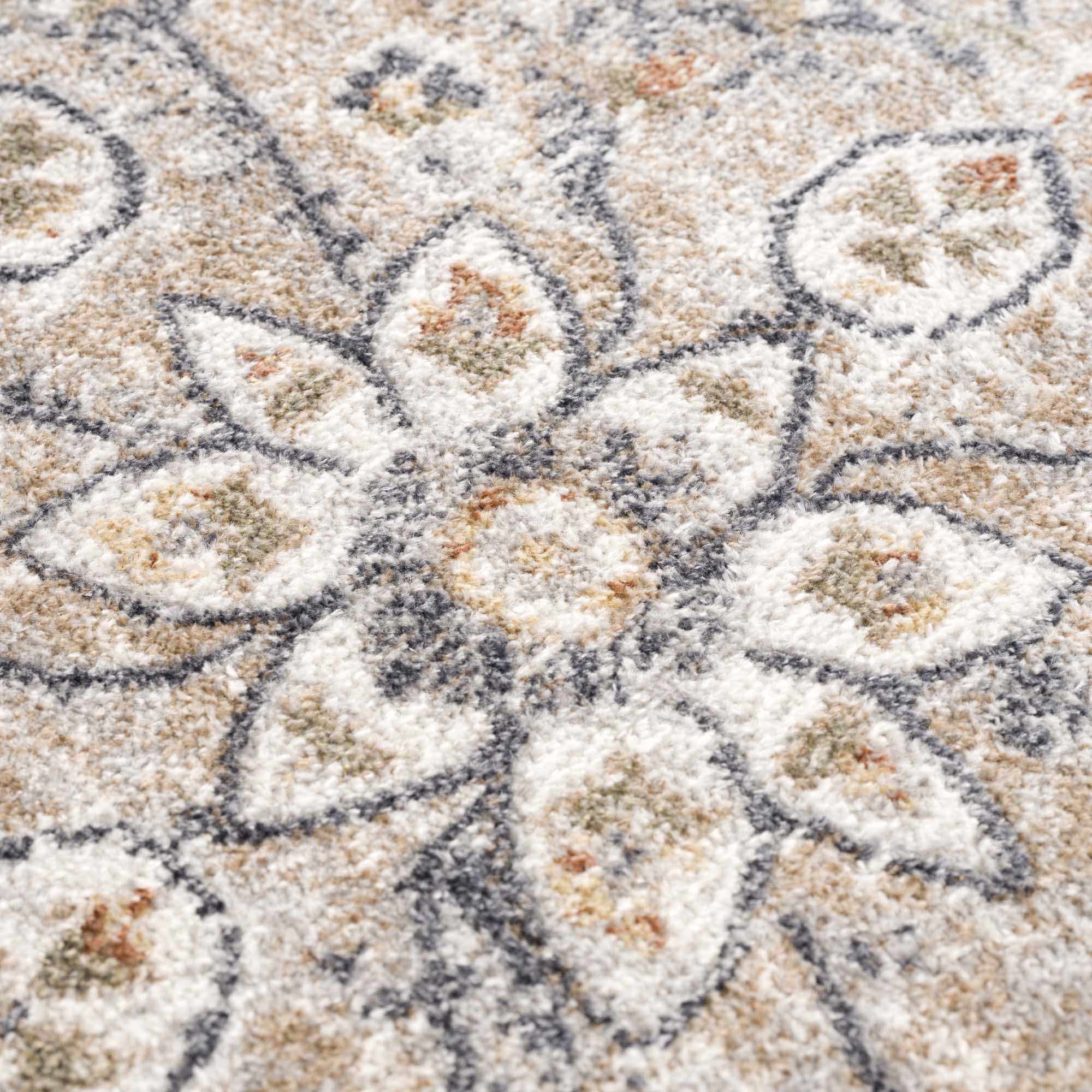 Hiti Cream Flat Pile Washable Rug - thewrightstore