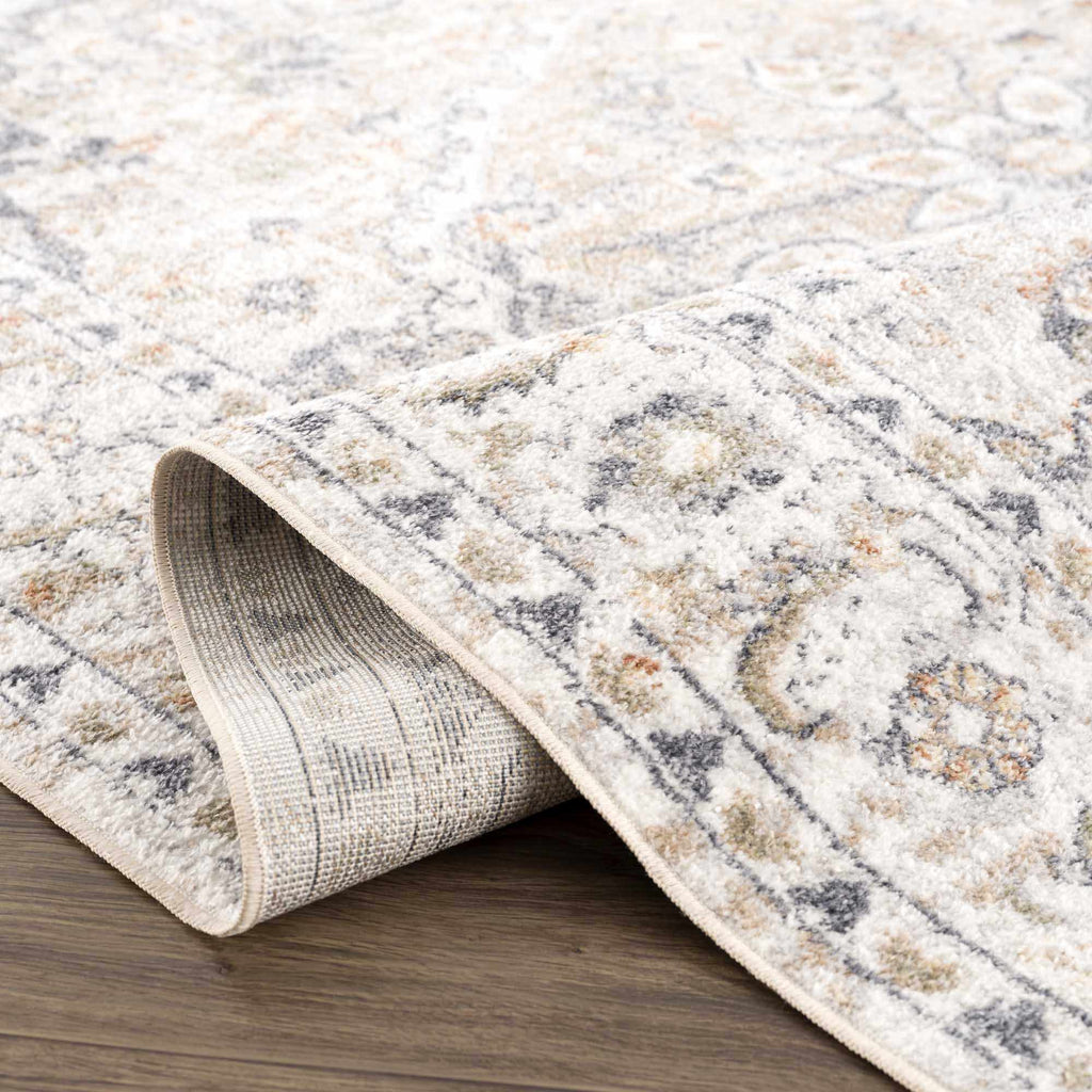 Hiti Cream Flat Pile Washable Rug - thewrightstore