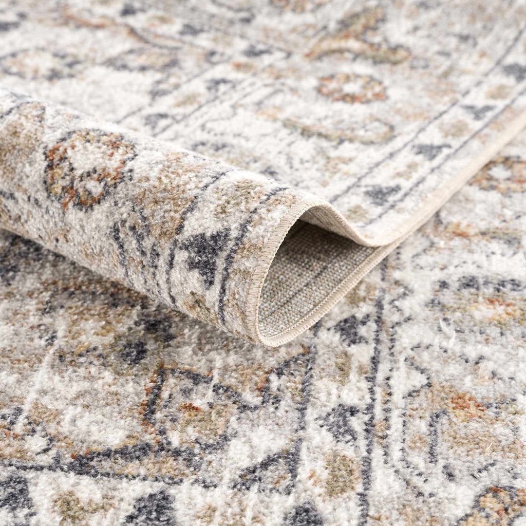 Hiti Cream Flat Pile Washable Rug - thewrightstore