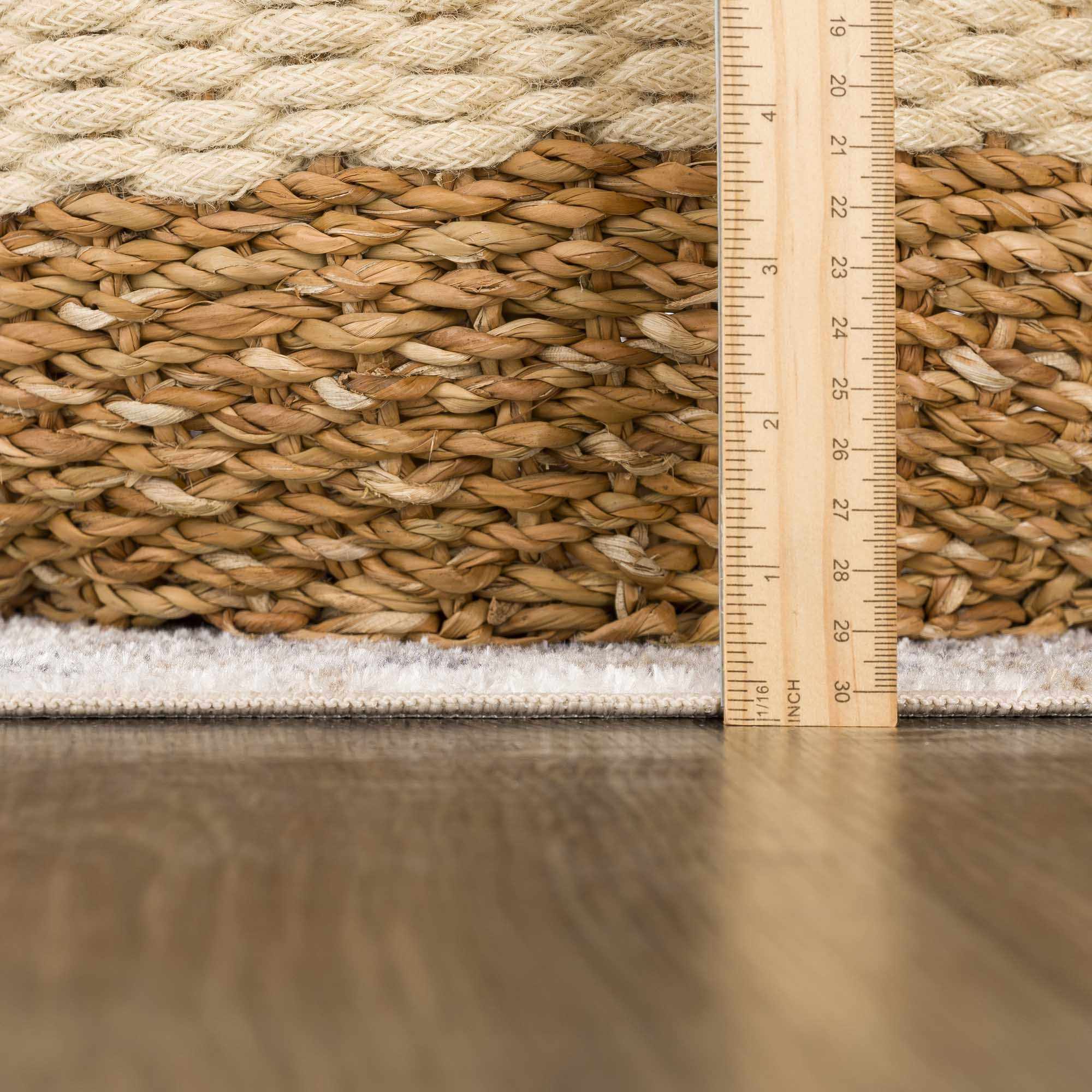 Hiti Cream Flat Pile Washable Rug - thewrightstore