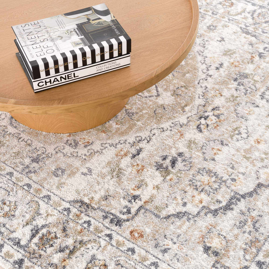 Hiti Cream Flat Pile Washable Rug - thewrightstore