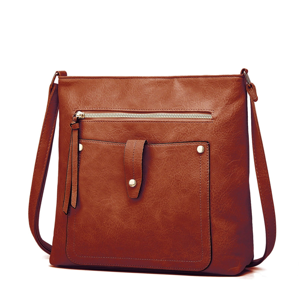 Hobo Bags for Women Large Leather Purses and Handbags Crossbody Tote Shoulder Bag with Side Pockets Adjustable Strap - thewrightstore