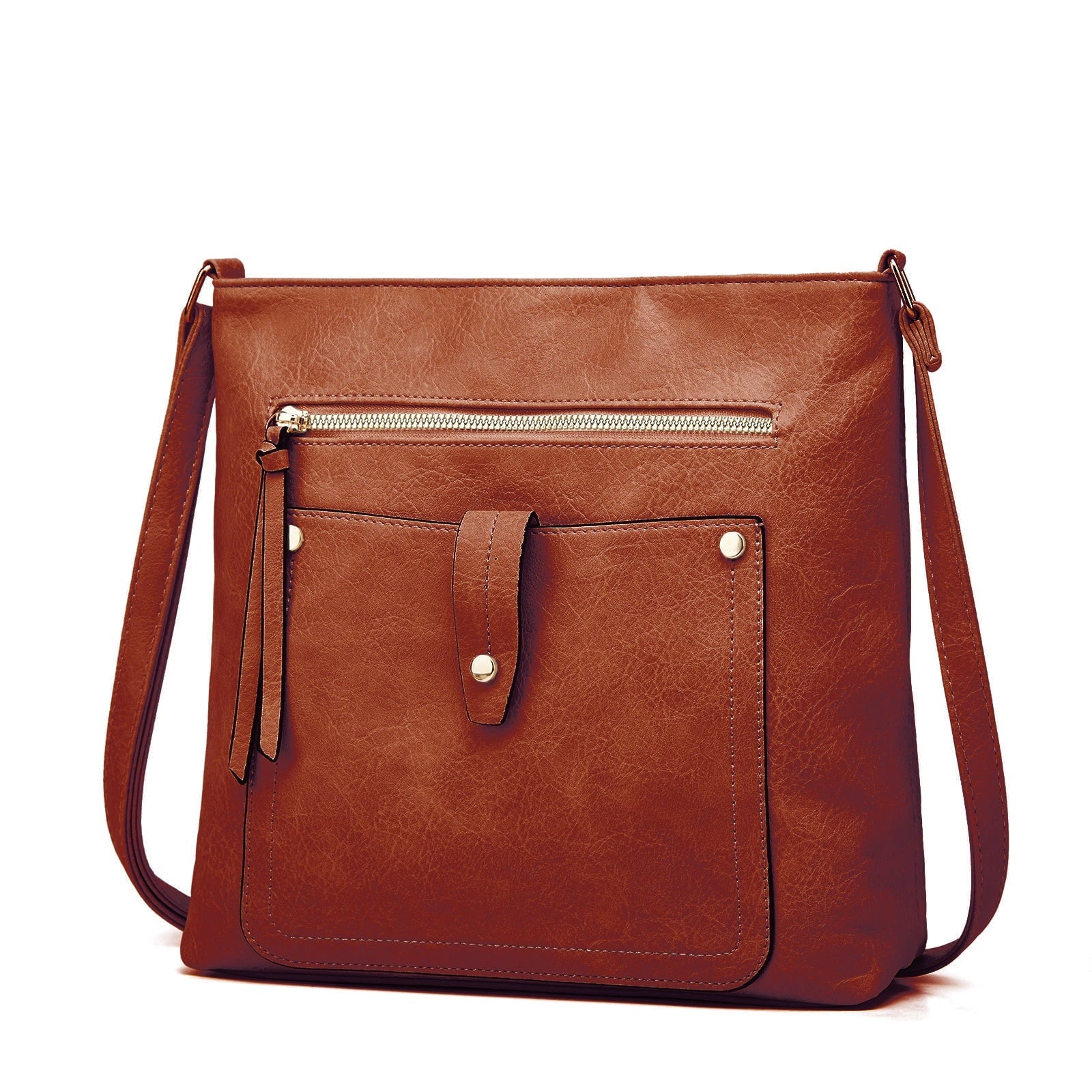 Hobo Bags for Women Large Leather Purses and Handbags Crossbody Tote Shoulder Bag with Side Pockets Adjustable Strap - thewrightstore