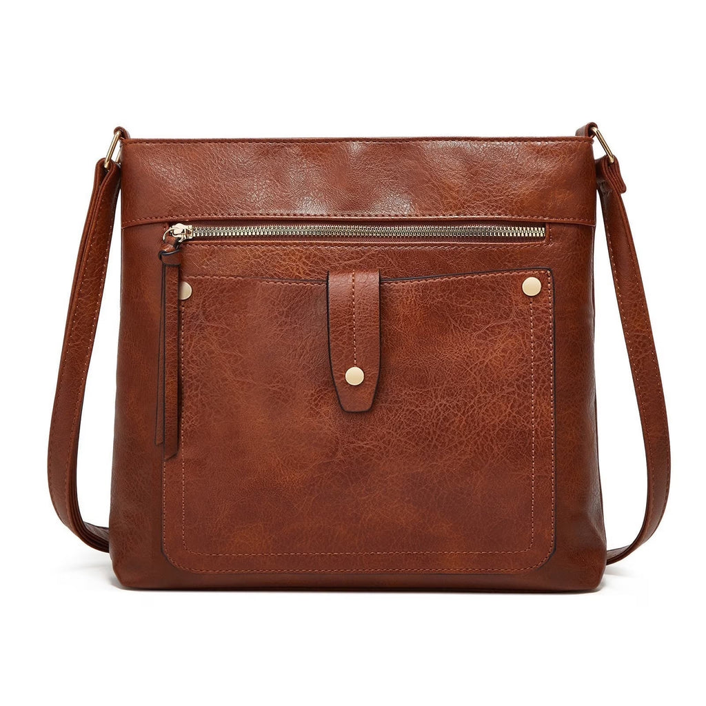 Hobo Bags for Women Large Leather Purses and Handbags Crossbody Tote Shoulder Bag with Side Pockets Adjustable Strap - thewrightstore
