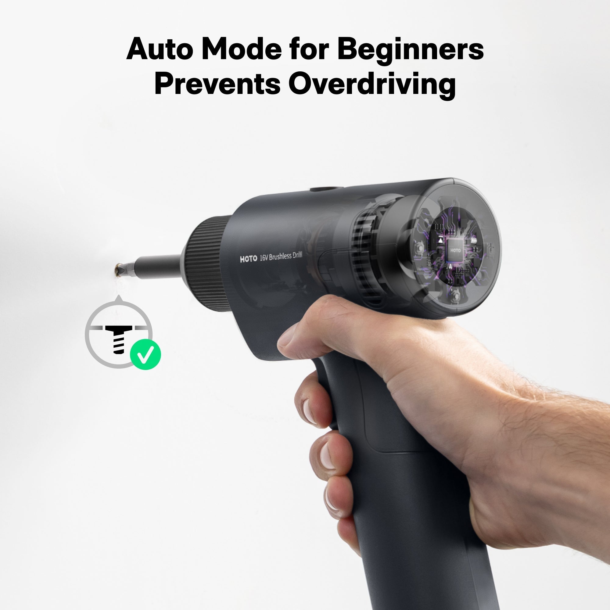 HOTO 16V Brushless Drill - thewrightstore