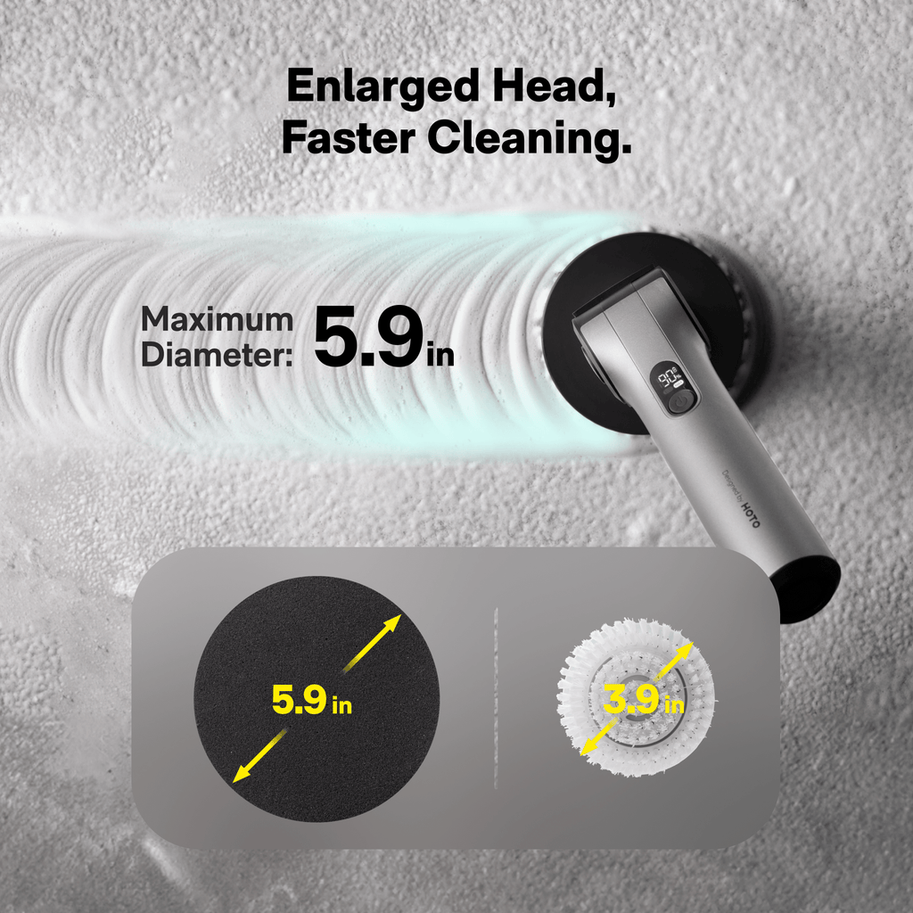 HOTO Flexi™ Cordless Spin Scrubber - thewrightstore