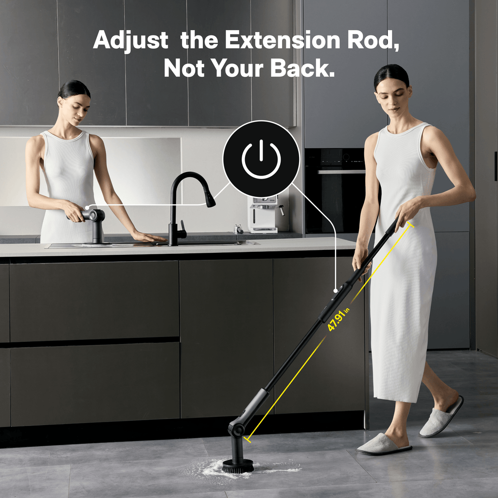 HOTO Flexi™ Cordless Spin Scrubber - thewrightstore