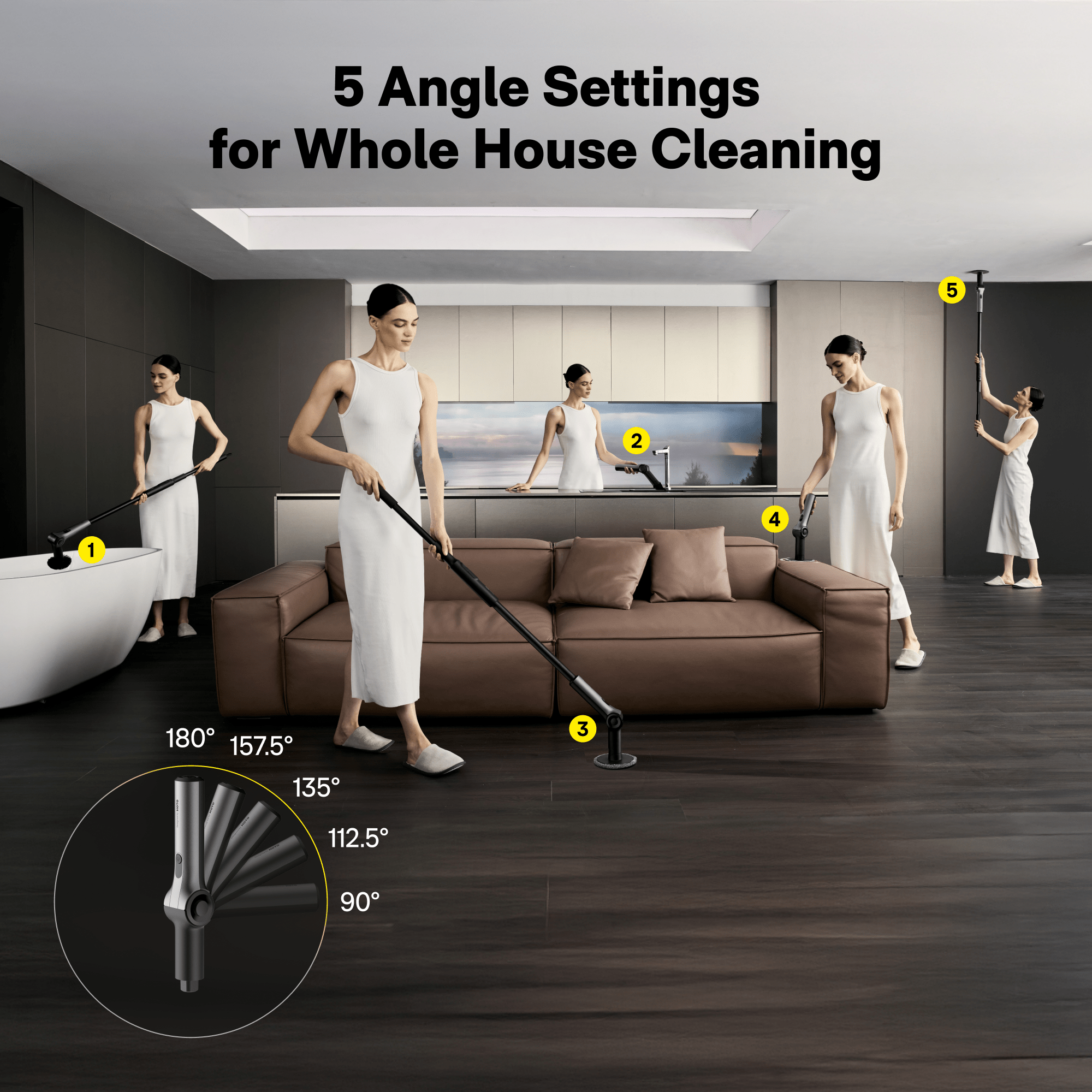 HOTO Flexi™ Cordless Spin Scrubber - thewrightstore