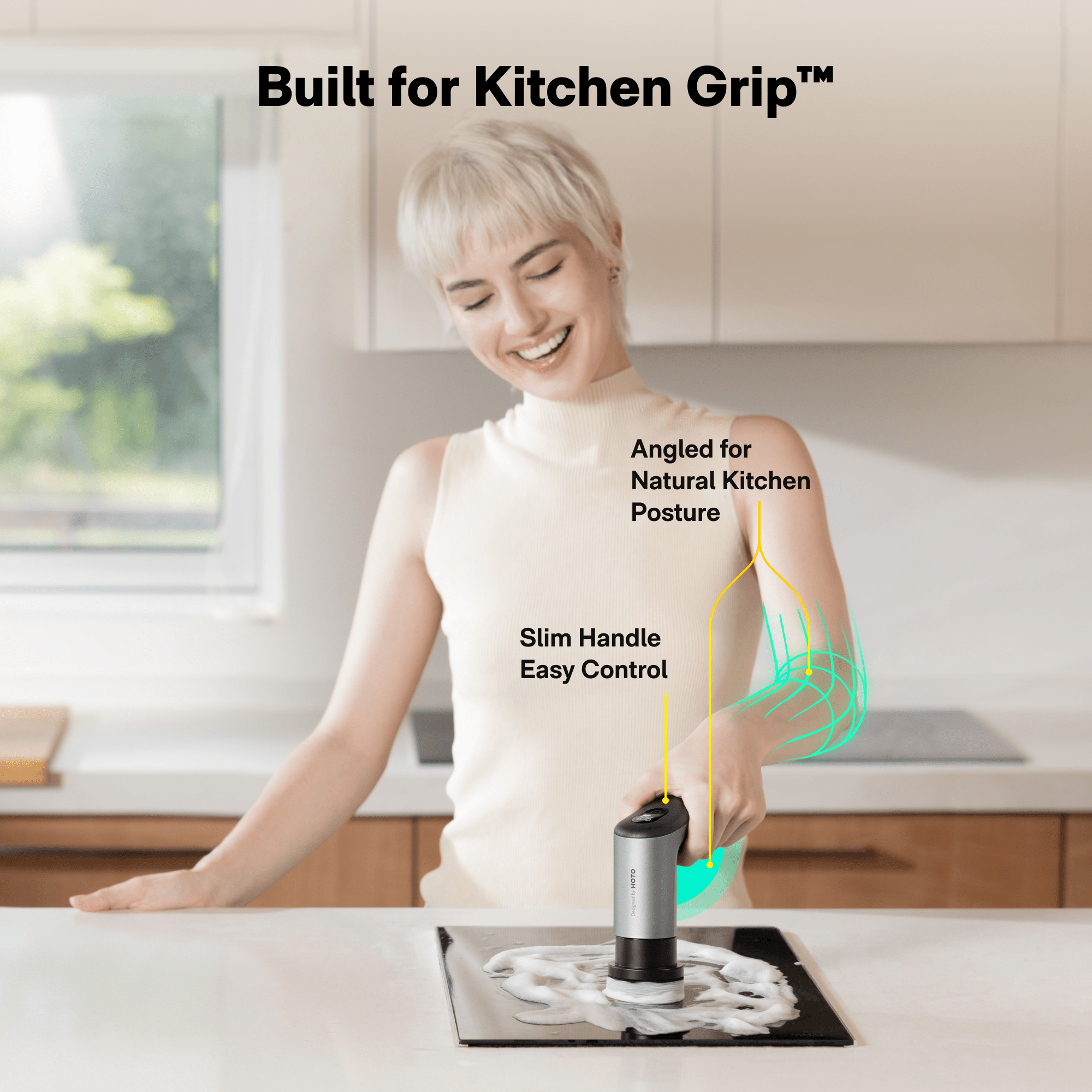 HOTO Grip™ Cordless Spin Scrubber - thewrightstore