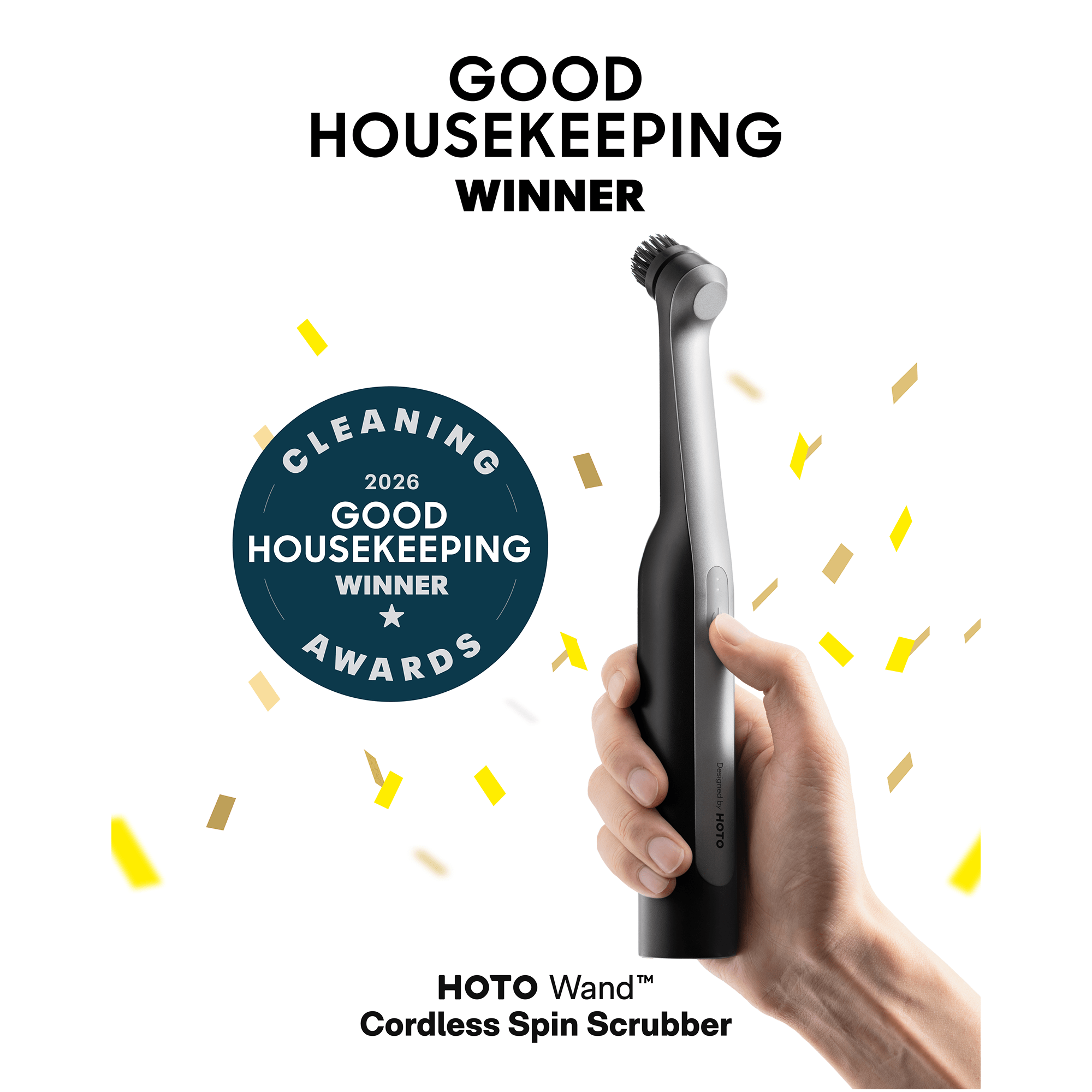 HOTO Wand™ Cordless Spin Scrubber - thewrightstore