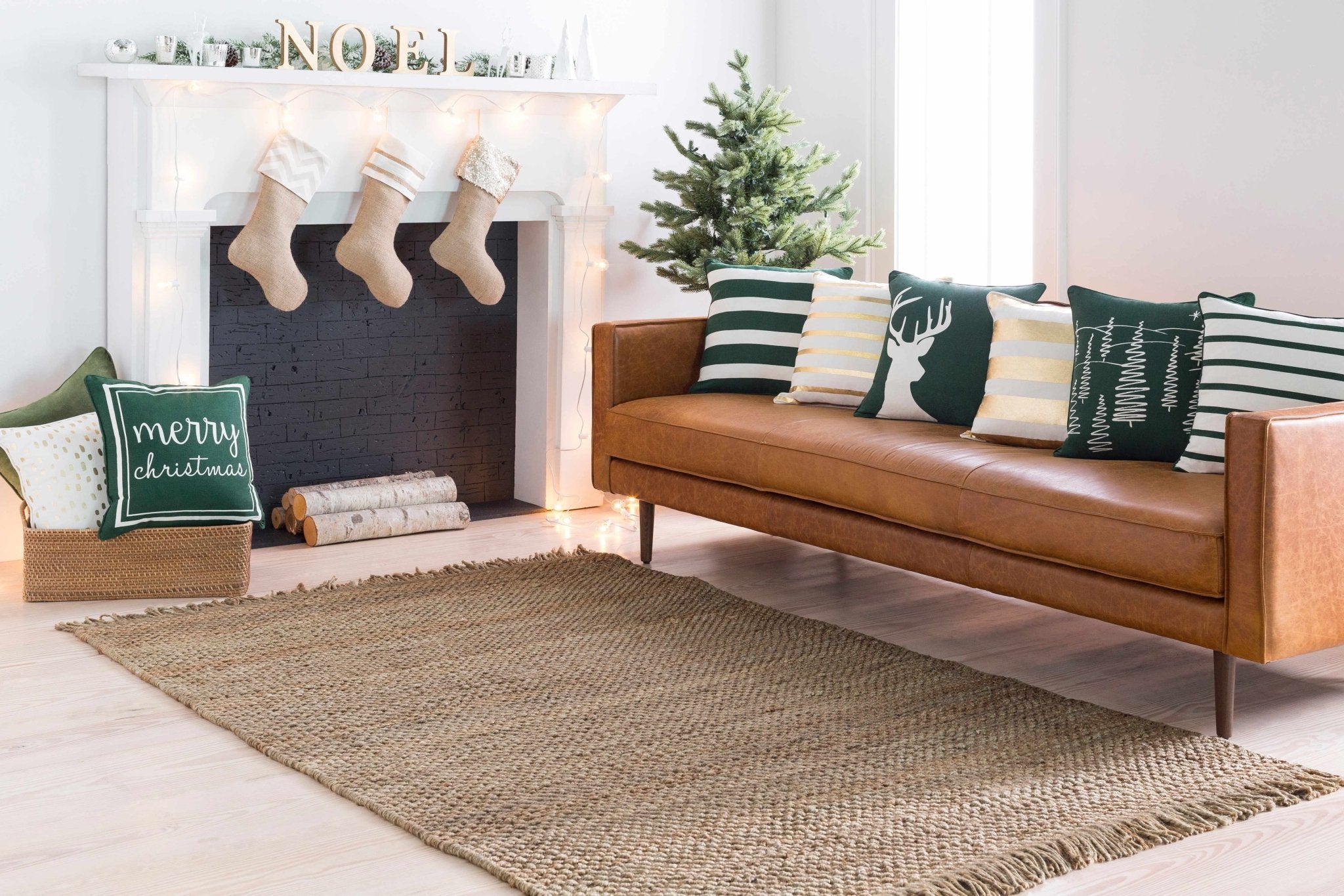 Hovland Hand Woven Natural Jute Rag Rug - Clearance - thewrightstore