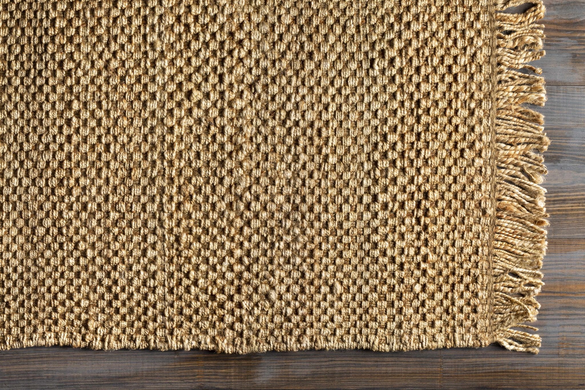 Hovland Hand Woven Natural Jute Rag Rug - Clearance - thewrightstore