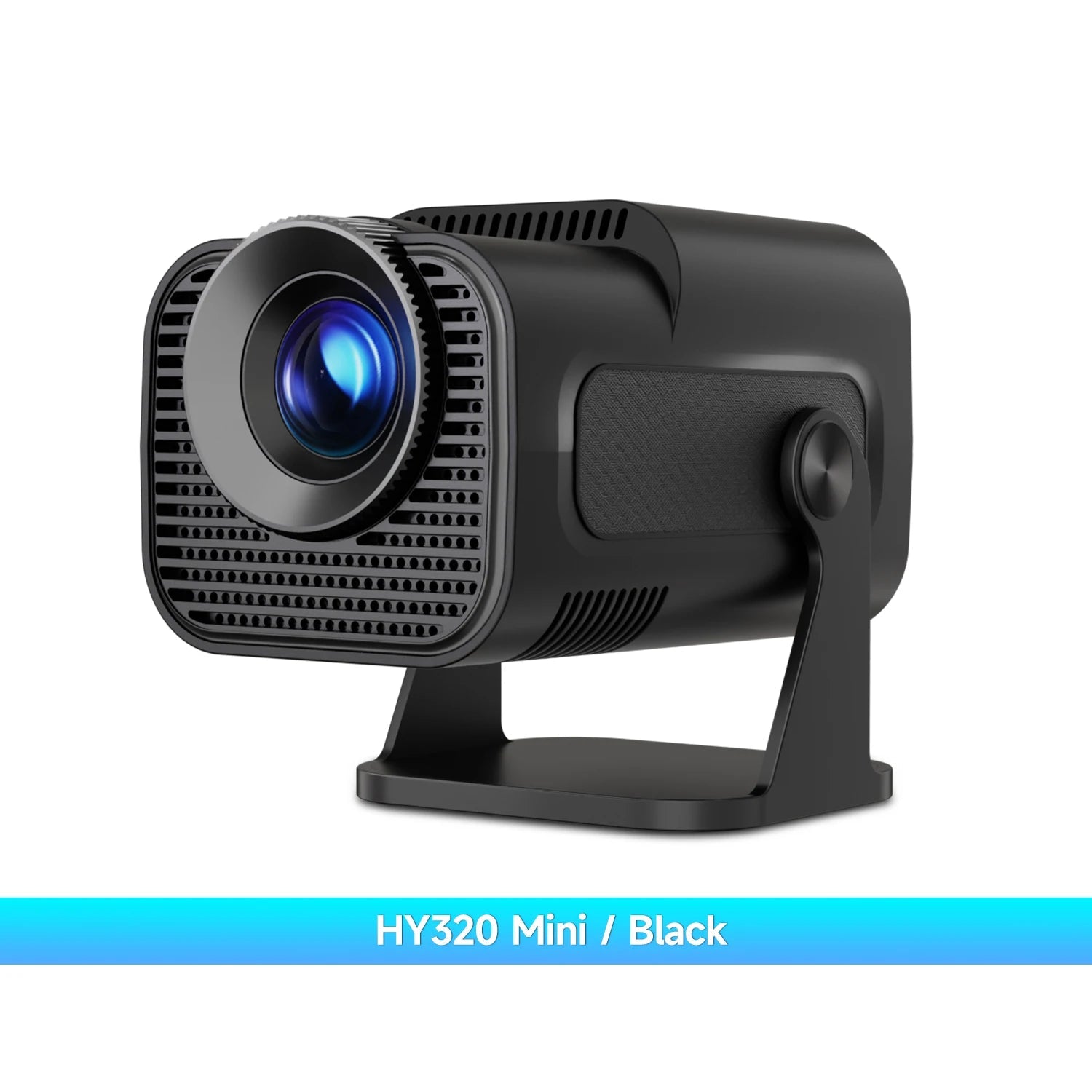 HY320 Mini Newly Native 720P Android 11 4K Projector 300ANSI Wifi6 BT5.0 Cinema Outdoor Portable 180° Rotable Projector - thewrightstore