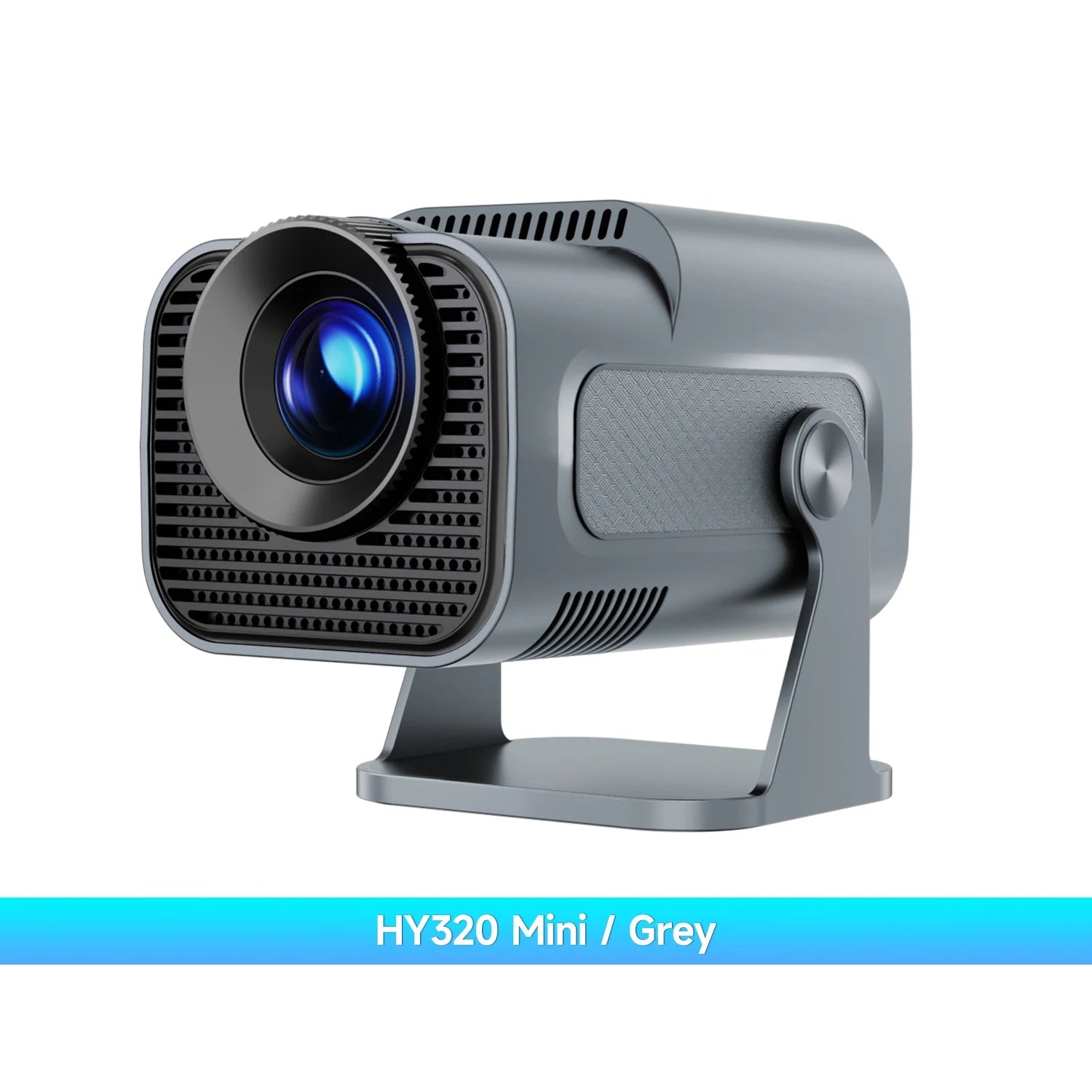 HY320 Mini Newly Native 720P Android 11 4K Projector 300ANSI Wifi6 BT5.0 Cinema Outdoor Portable 180° Rotable Projector - thewrightstore