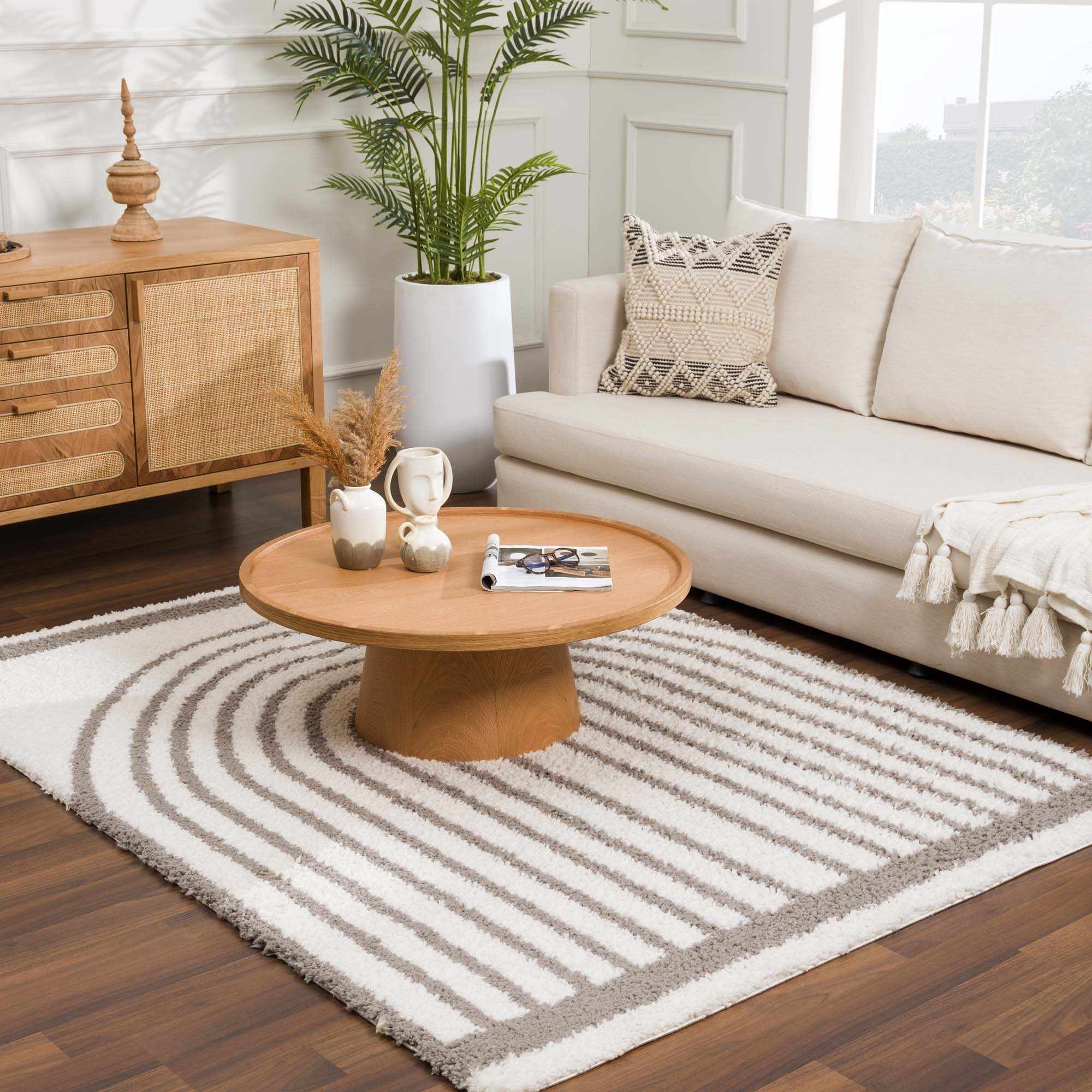 Jola Taupe Area Rug - Clearance - thewrightstore