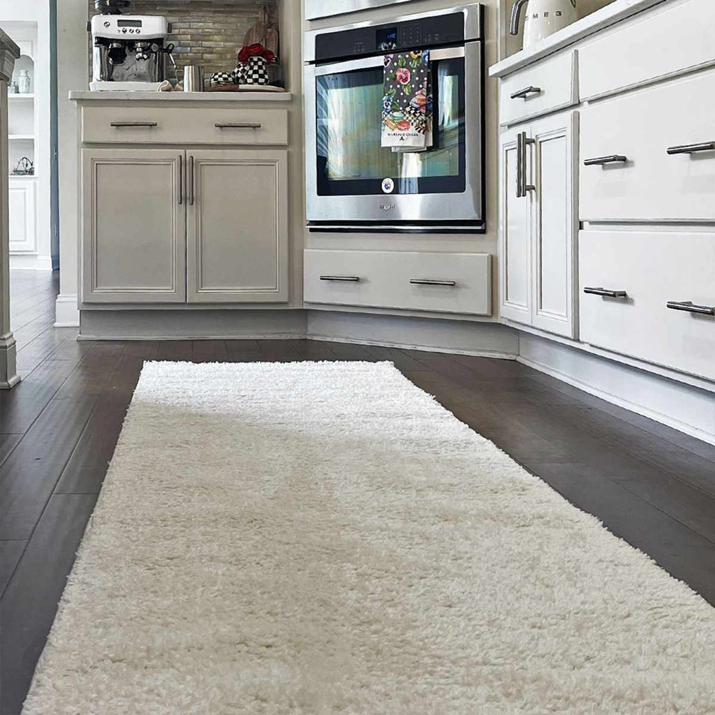 Judy White Washable Area Rug - Clearance - thewrightstore
