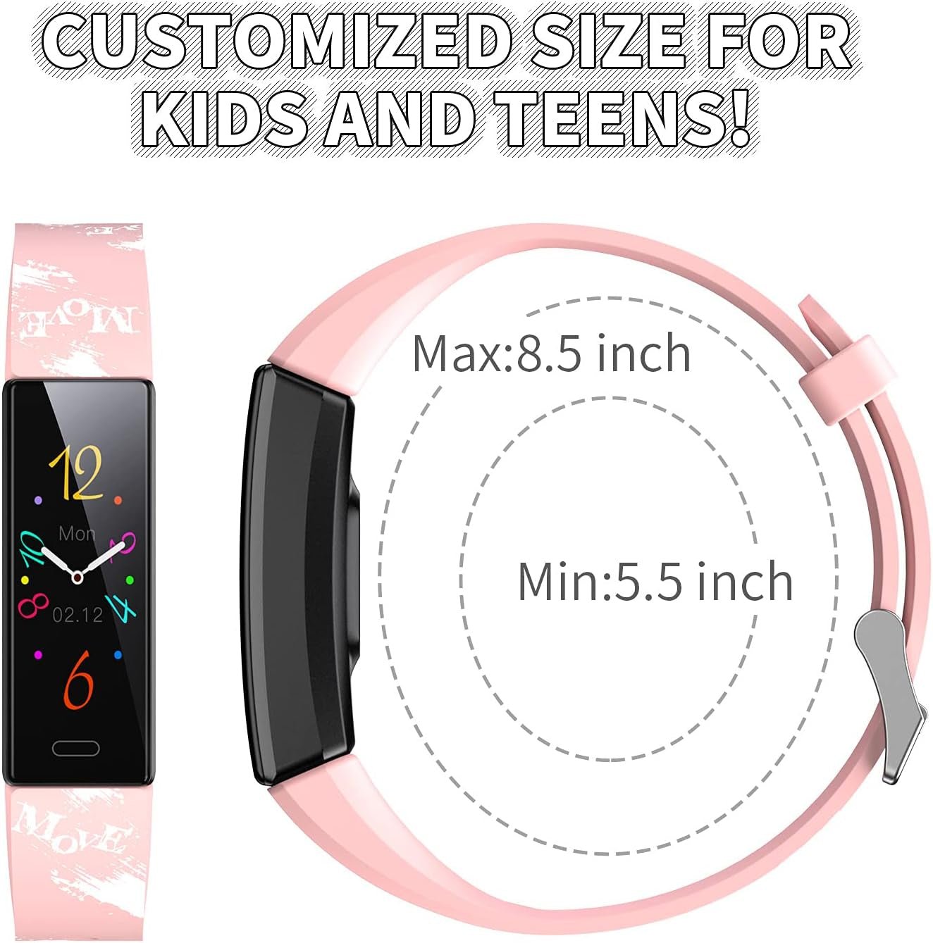 Kids Watch Fitness Tracker, Fitness Watches for Kids, Activity Tracker with Pedometers, Stopwatch, IP68 Waterproof, 11 Sport Modes Smart Watch for Kids Age 6 - 16 Years Old - thewrightstore