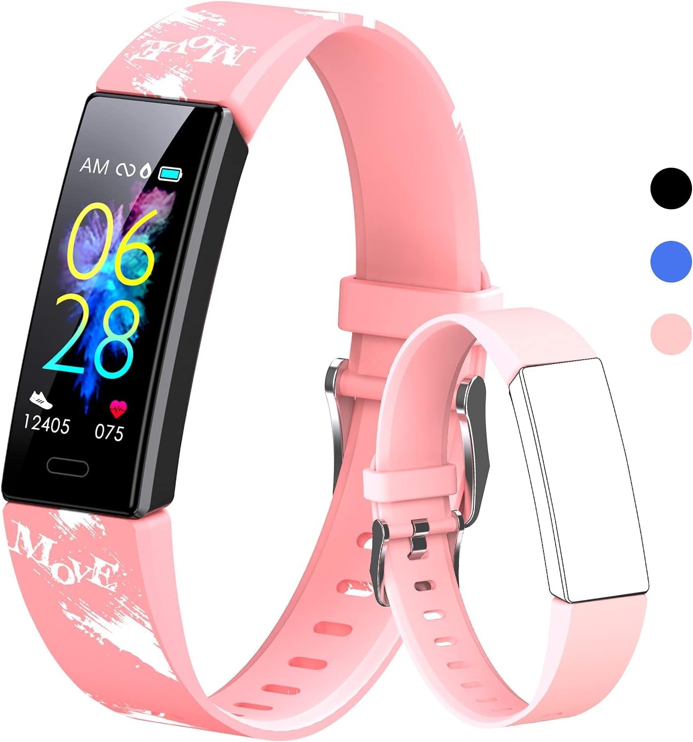 Kids Watch Fitness Tracker, Fitness Watches for Kids, Activity Tracker with Pedometers, Stopwatch, IP68 Waterproof, 11 Sport Modes Smart Watch for Kids Age 6 - 16 Years Old - thewrightstore