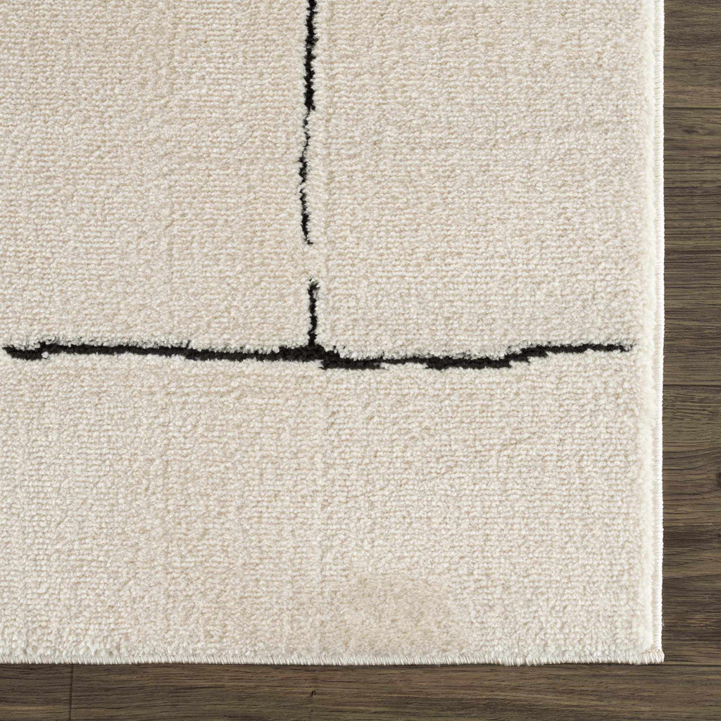 Koume Beige Maze Area Rug - thewrightstore